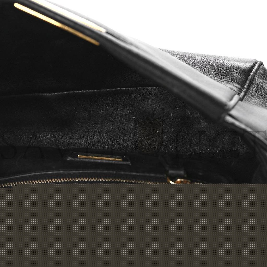 F**di nappa mini peekaboo iconic satchel black (23*19*11cm)