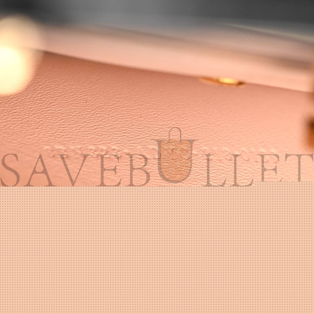 F**di vitello king luxor shiny nappa medium peekaboo i see u east west satchel black light rose (29*18*11cm)